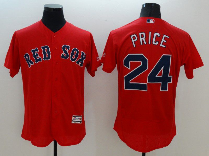 Men Boston Red Sox 24 Price Red Elite 2022 MLB Jersey